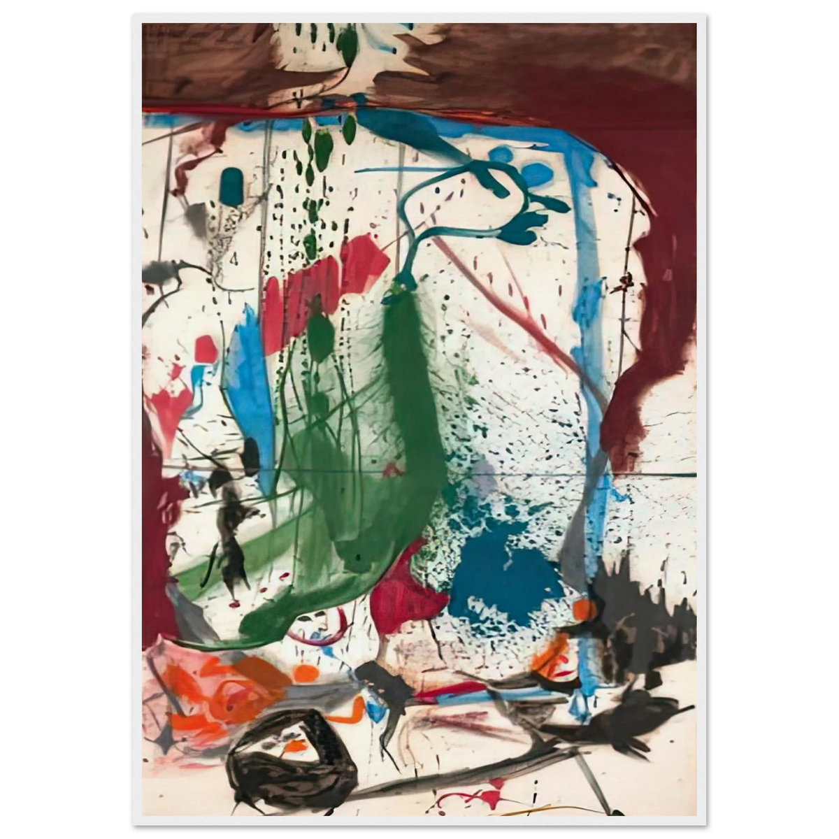 Las Mayas, 1958- Framed Poster | Helen Frankenthaler Framed Prints Wall Art | Frankenthaler Helen