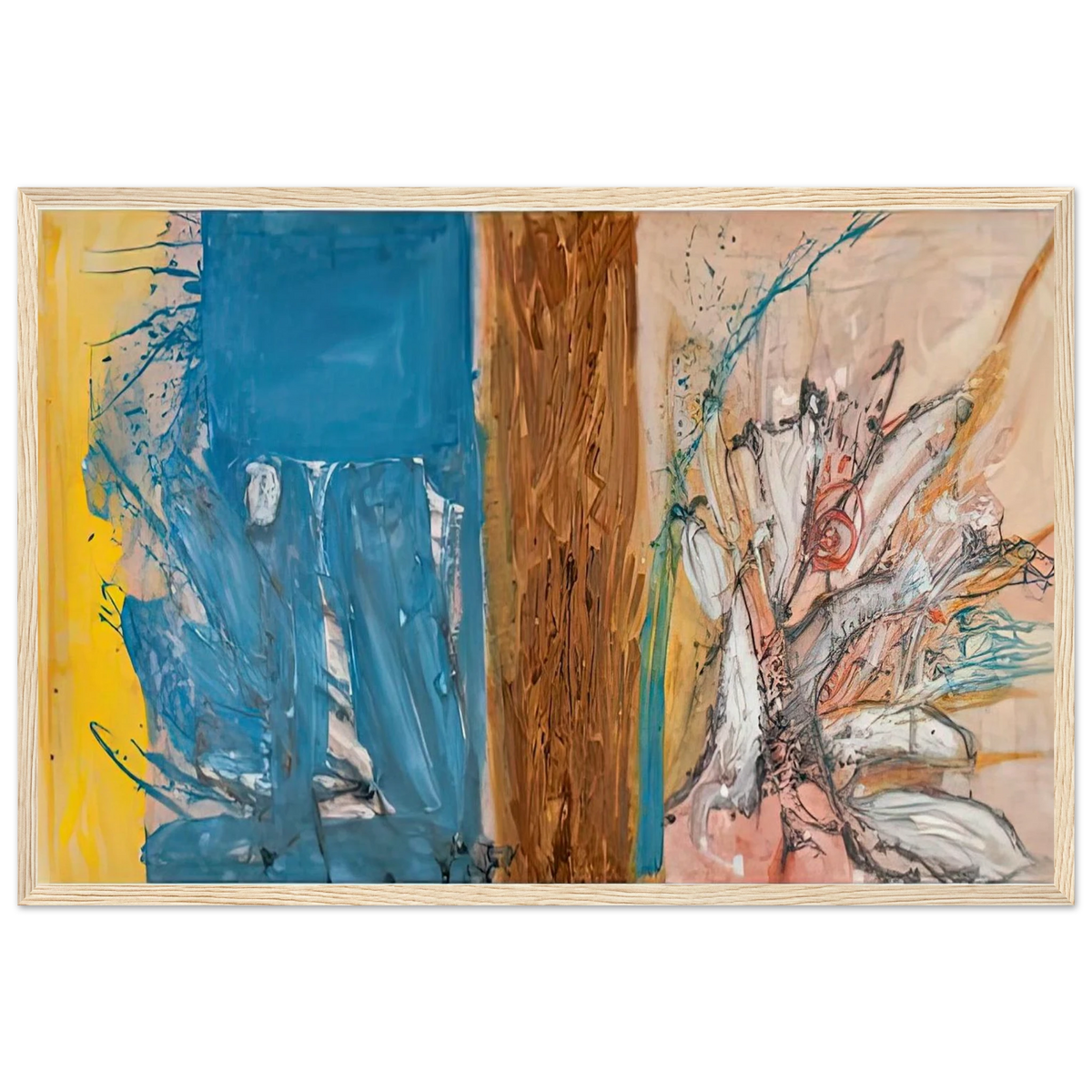 The Façade, 1954- Framed Poster | Helen Frankenthaler Framed Prints Wall Art | Frankenthaler Helen