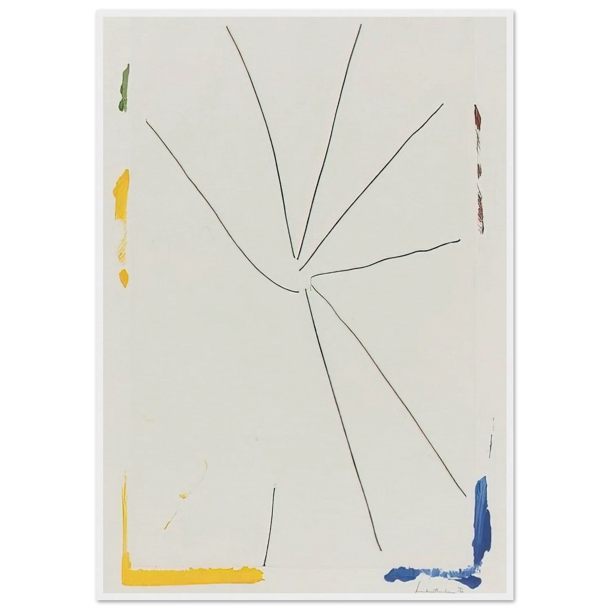 Free Wheeling - 1971 Framed Poster | Helen Frankenthaler Framed Prints Wall Art | Frankenthaler Helen