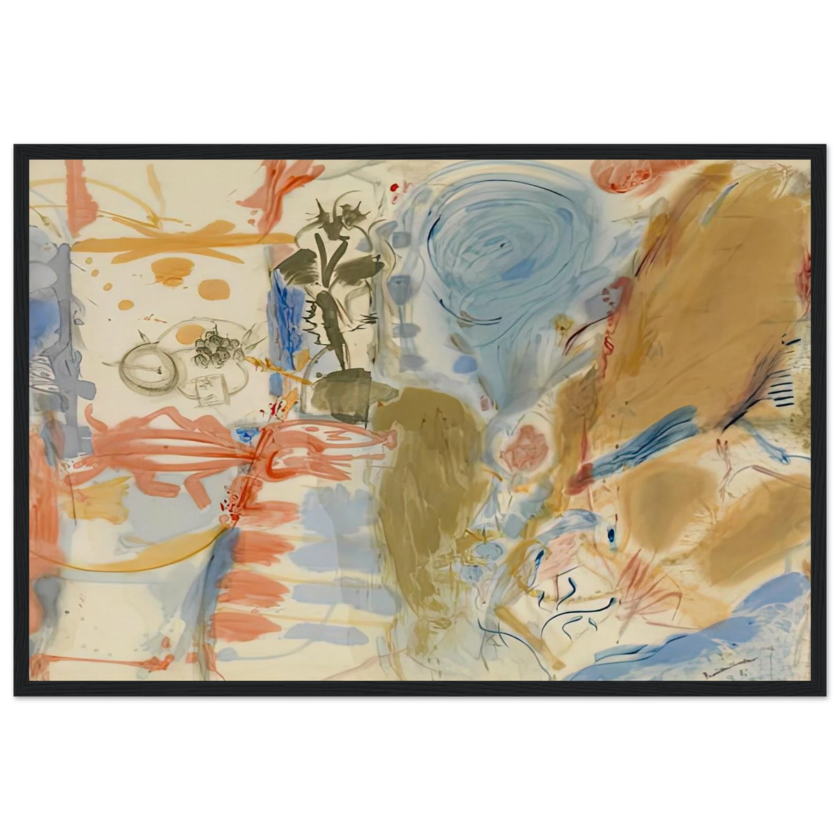 Western Dream, 1957- Framed Poster | Helen Frankenthaler Framed Prints Wall Art | Frankenthaler Helen