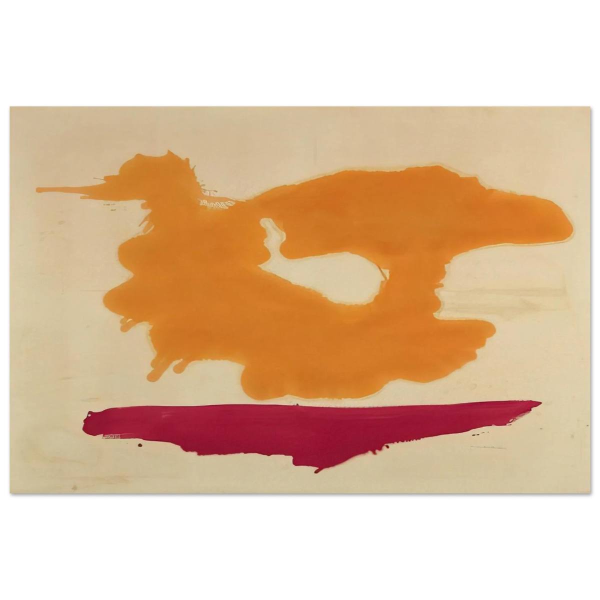 Only Orange - 1963 Poster | Helen Frankenthaler Poster | Frankenthaler Helen