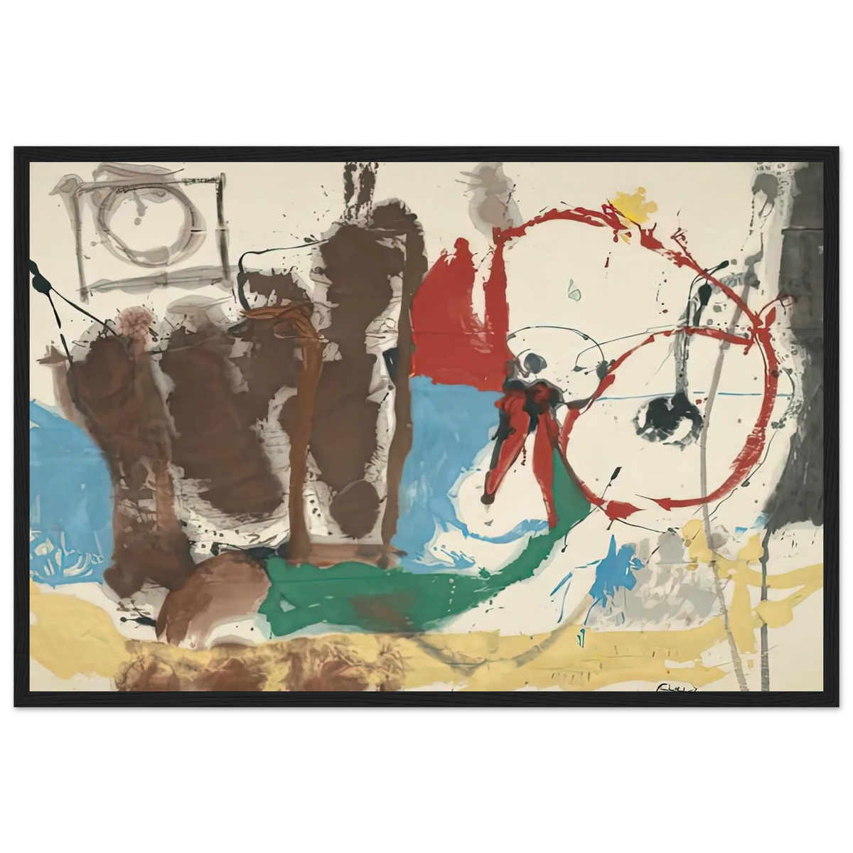 Mother Goose Melody, 1959- Framed Poster | Helen Frankenthaler Framed Prints Wall Art | Frankenthaler Helen