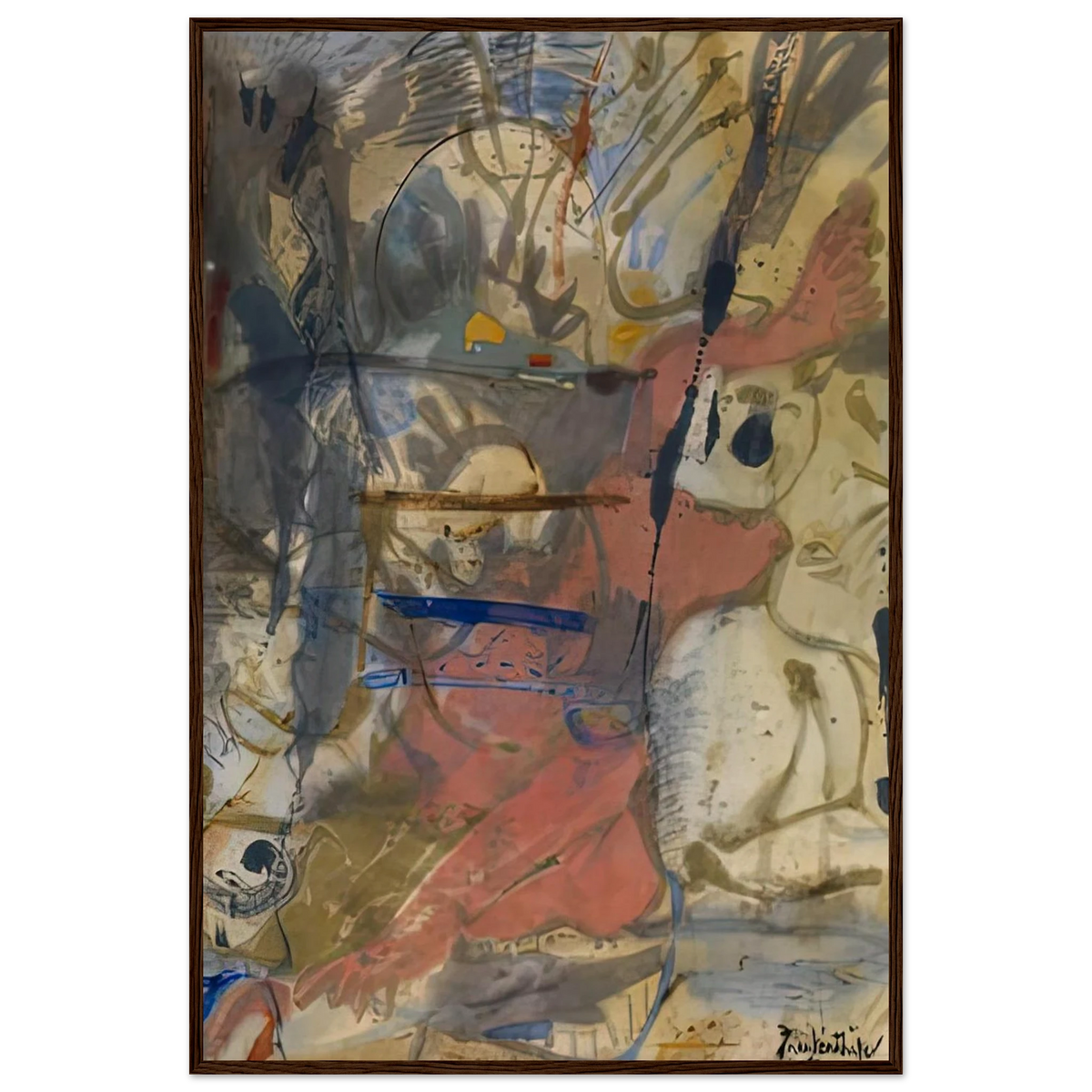 Europa, 1957- Framed Poster | Helen Frankenthaler Framed Prints Wall Art | Frankenthaler Helen