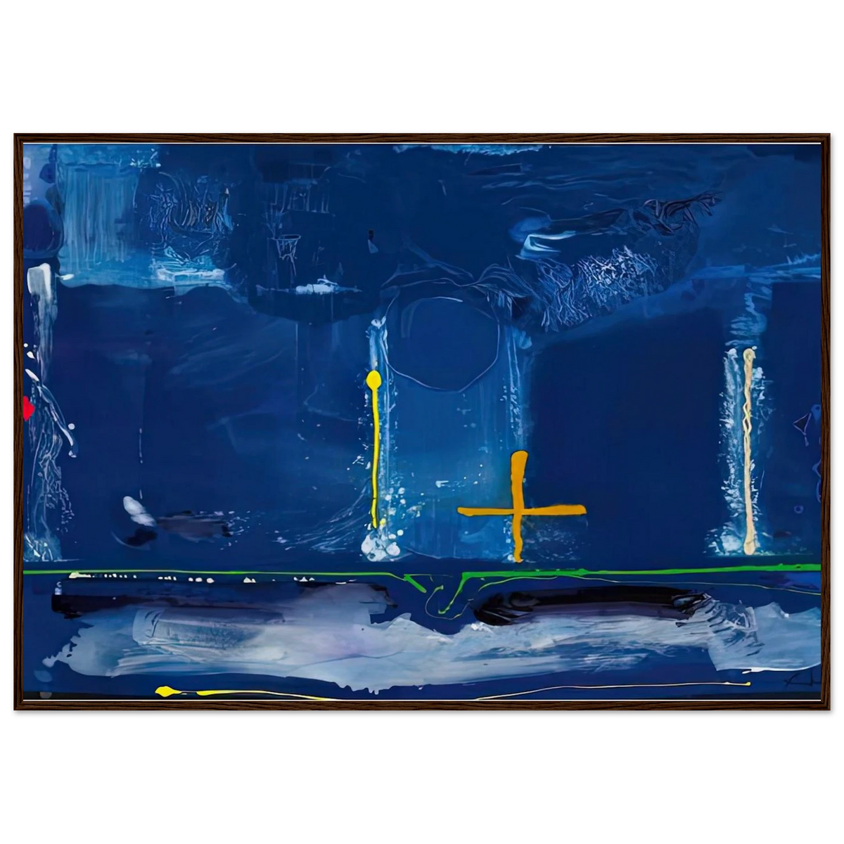 Sister Sky, 1991- Framed Poster | Helen Frankenthaler Framed Prints Wall Art | Frankenthaler Helen