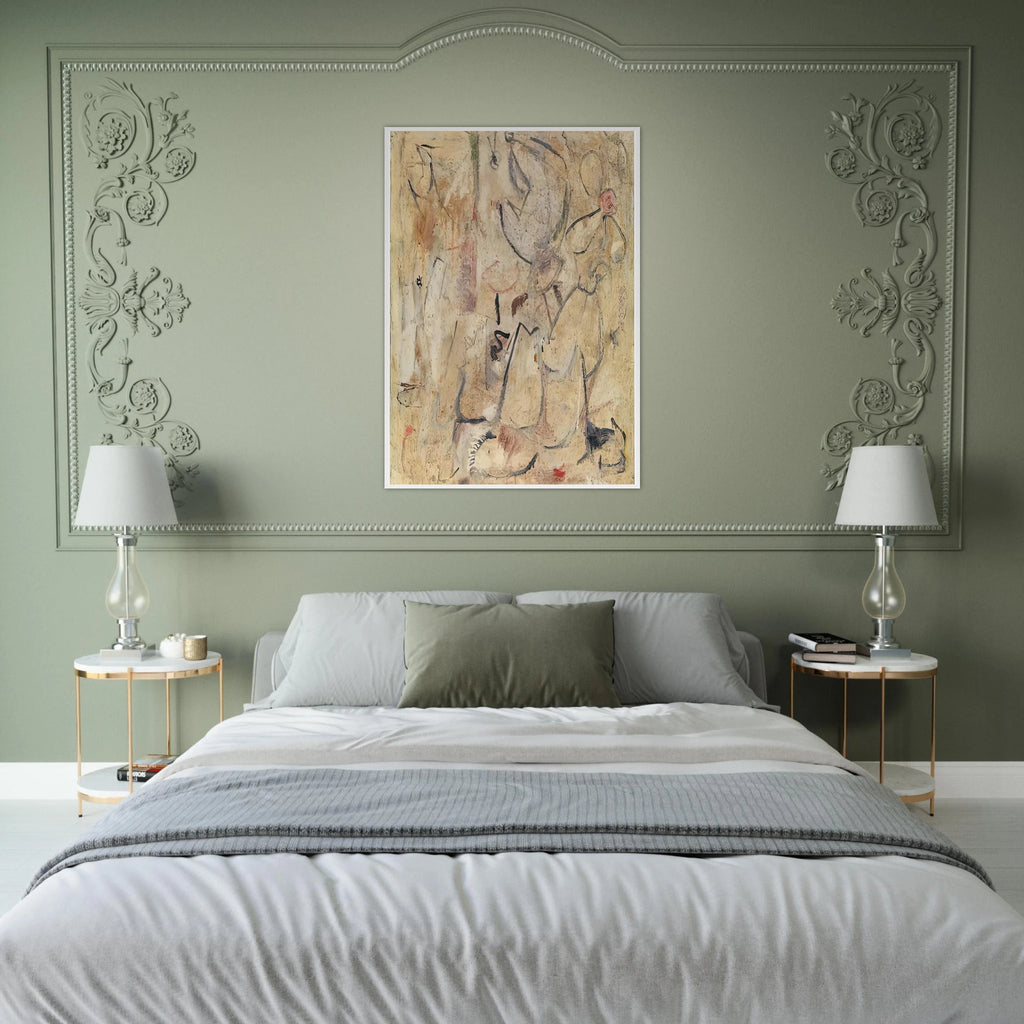 Beach, 1950- Framed Poster | Helen Frankenthaler Framed Prints Wall Art | Frankenthaler Helen