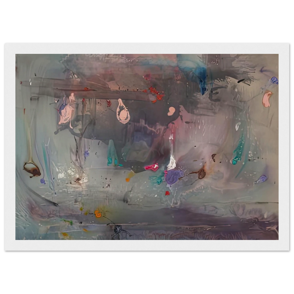 Grey Fireworks, 1982- Framed Poster | Helen Frankenthaler Framed Prints Wall Art | Frankenthaler Helen
