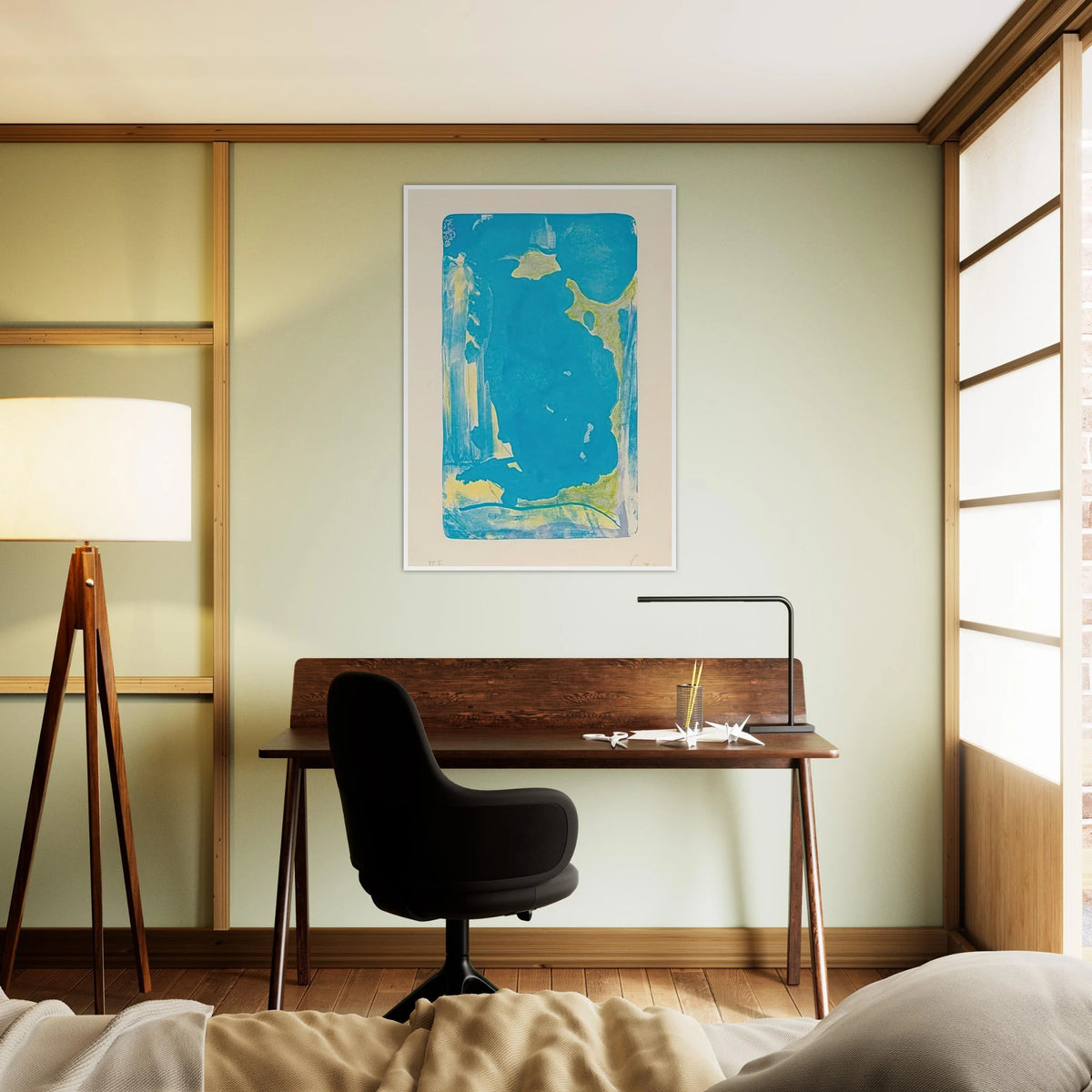 Reflections IV - 1995 Framed Poster | Helen Frankenthaler Framed Prints Wall Art | Frankenthaler Helen