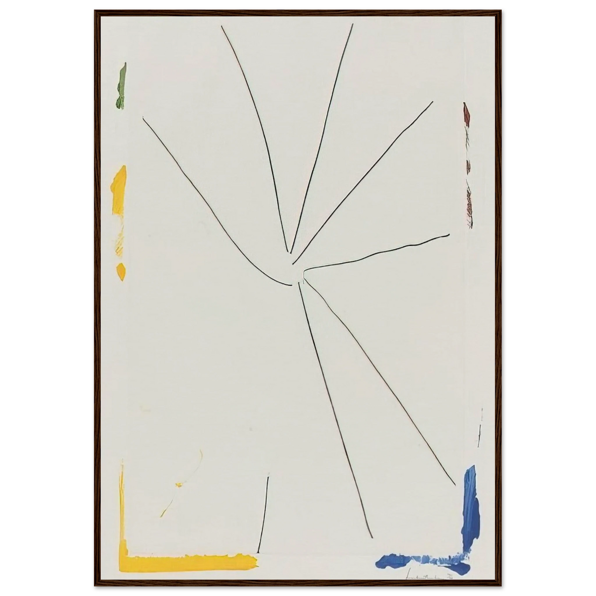 Free Wheeling - 1971 Framed Poster | Helen Frankenthaler Framed Prints Wall Art | Frankenthaler Helen