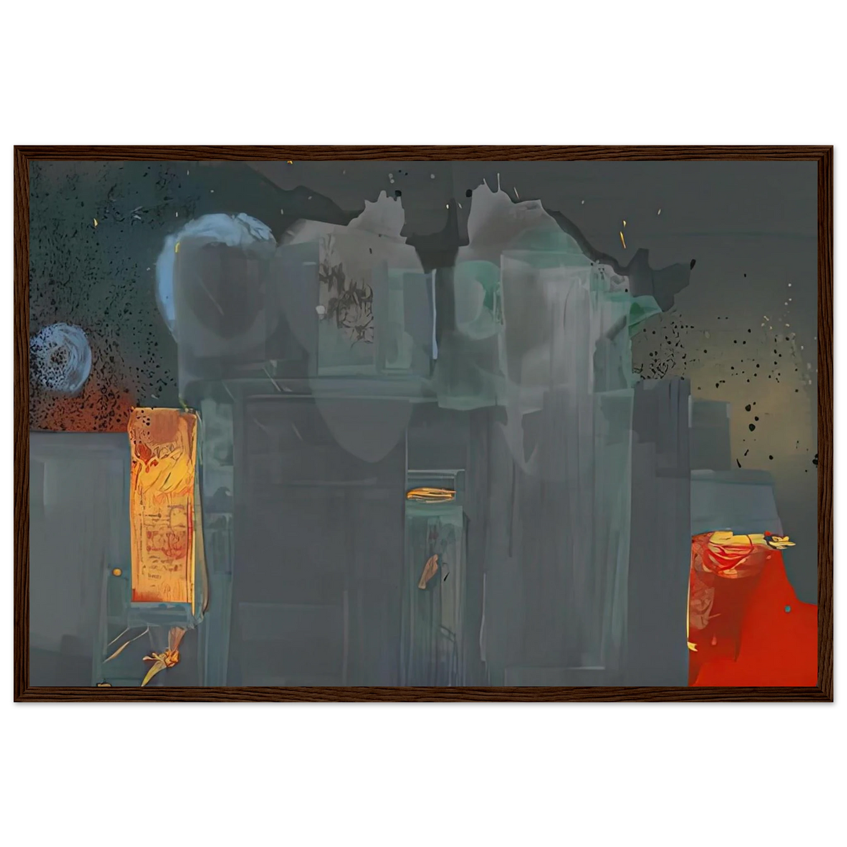 Janus, 1990- Framed Poster | Helen Frankenthaler Framed Prints Wall Art | Frankenthaler Helen