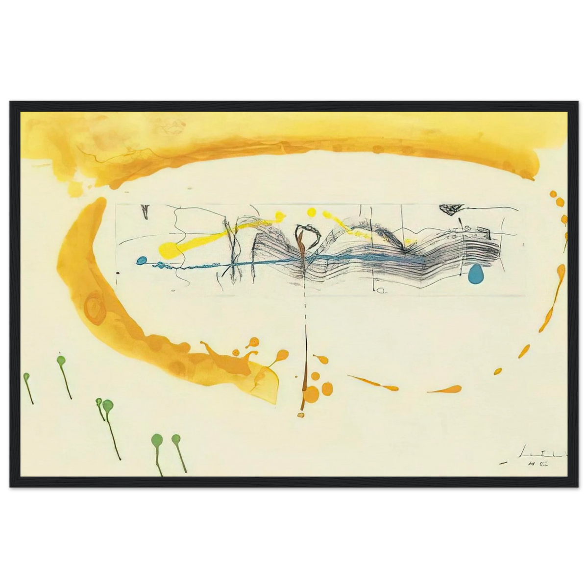 Making Music - 2000 Framed Poster | Helen Frankenthaler Framed Prints Wall Art | Frankenthaler Helen