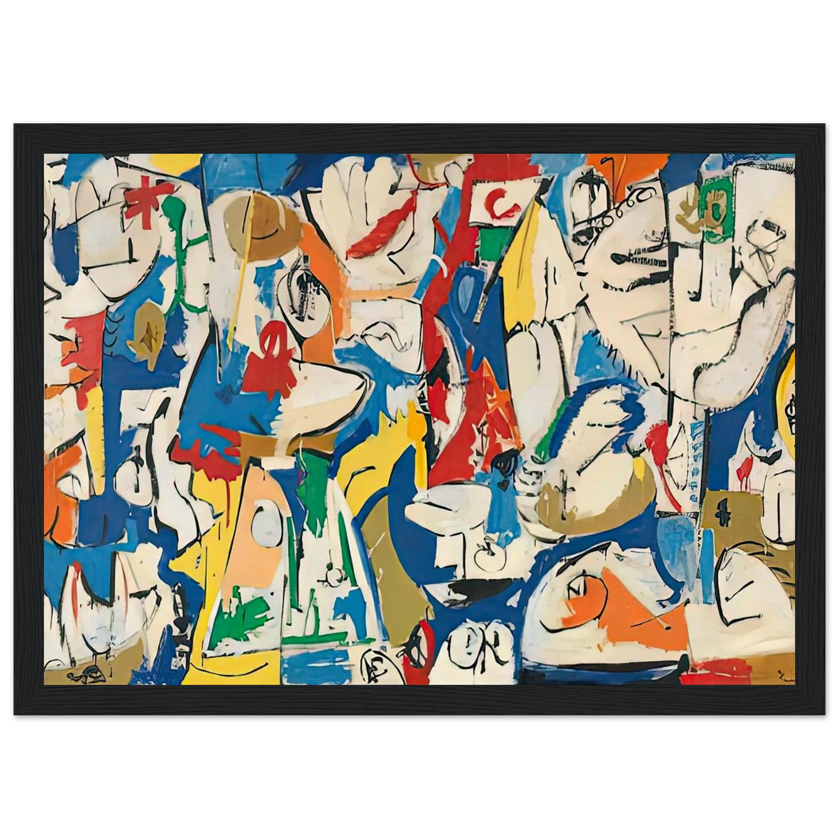 The Jugglers, 1951- Framed Poster | Helen Frankenthaler Framed Prints Wall Art | Frankenthaler Helen