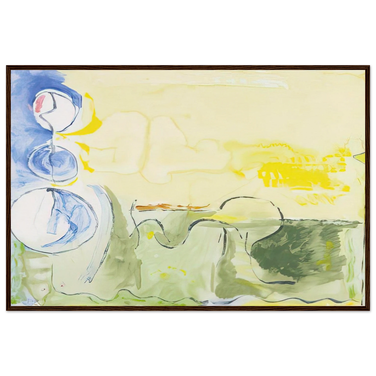 Flotilla - 2006 Framed Poster | Helen Frankenthaler Framed Prints Wall Art | Frankenthaler Helen