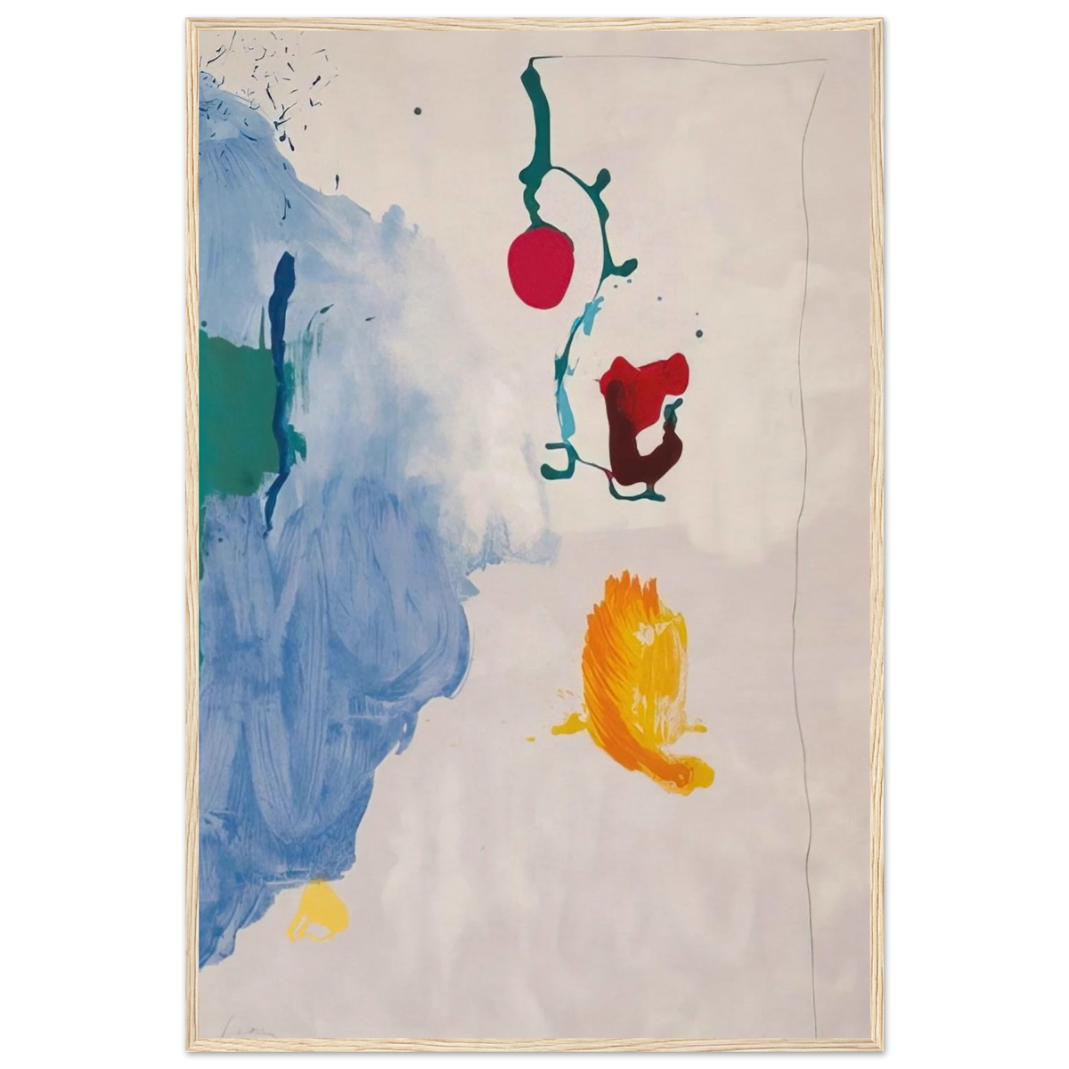 Eve - 1995 Framed Poster | Helen Frankenthaler Framed Prints Wall Art | Frankenthaler Helen