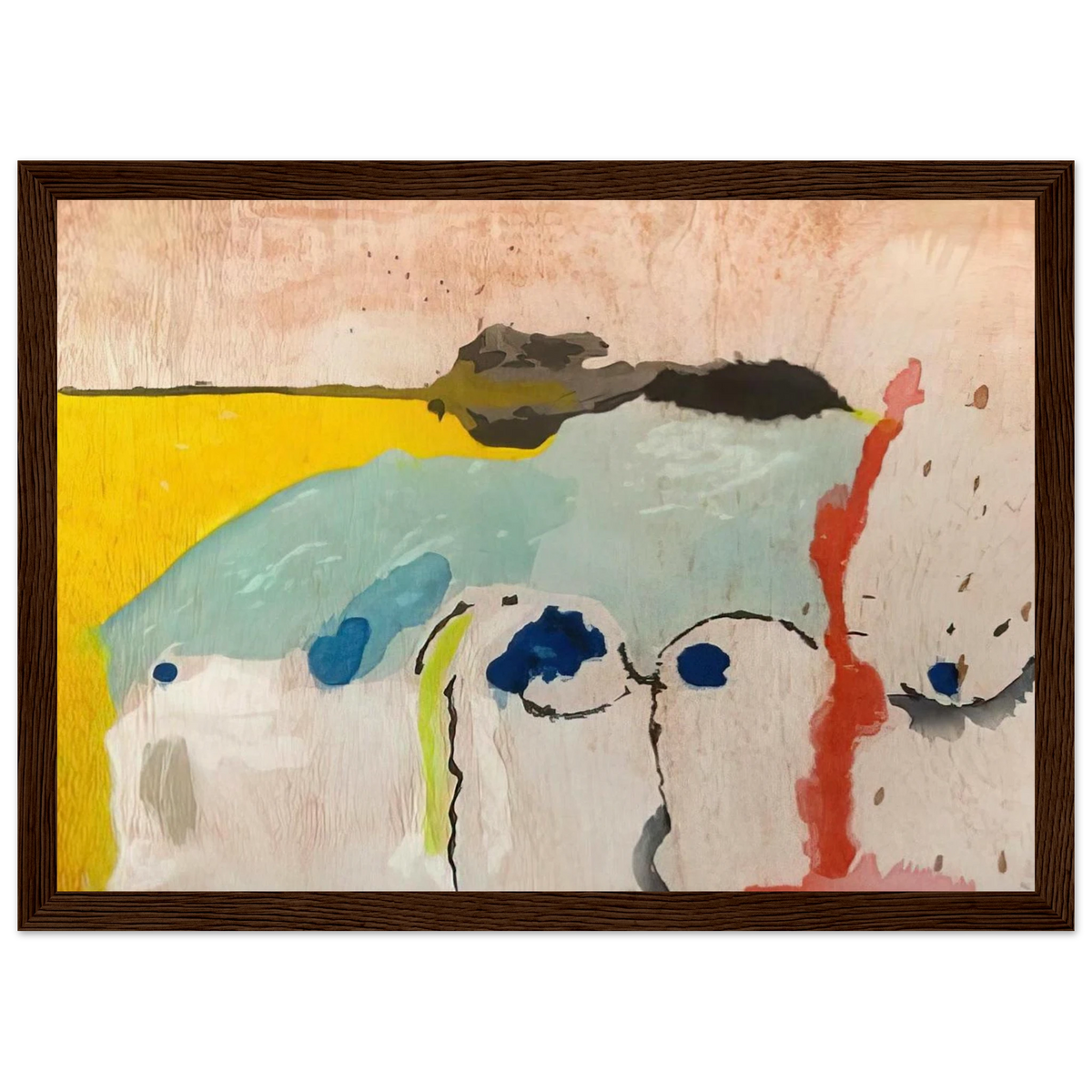 Tales of Genji I - 1998 Framed Poster | Helen Frankenthaler Framed Prints Wall Art | Frankenthaler Helen