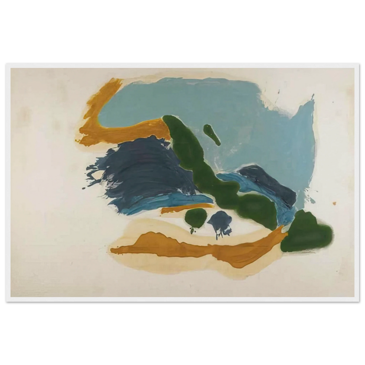 Tuscany - 1963 Framed Poster | Helen Frankenthaler Framed Prints Wall Art | Frankenthaler Helen