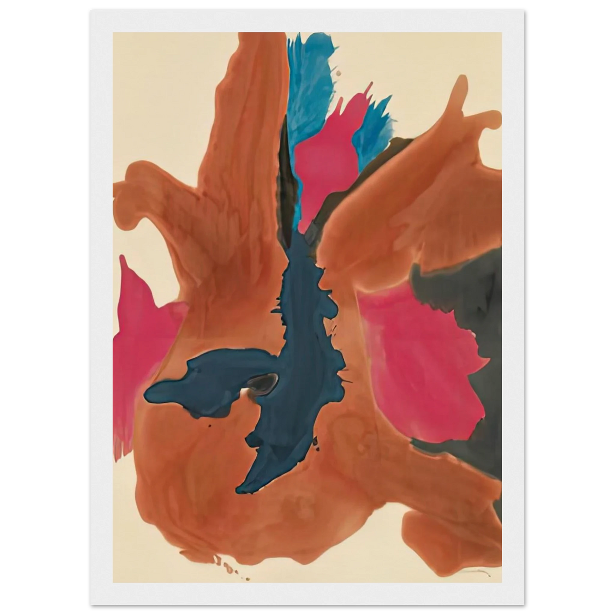Pink Lady, 1963- Framed Poster | Helen Frankenthaler Framed Prints Wall Art | Frankenthaler Helen
