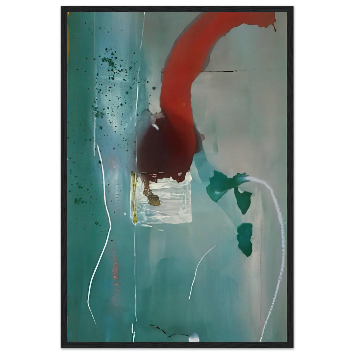 Square One - 1985 Framed Poster | Helen Frankenthaler Framed Prints Wall Art | Frankenthaler Helen