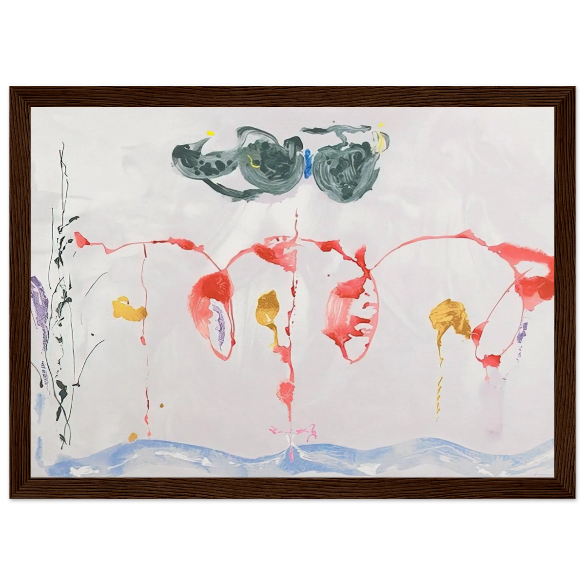 Aerie - 2009 Framed Poster | Helen Frankenthaler Framed Prints Wall Art | Frankenthaler Helen