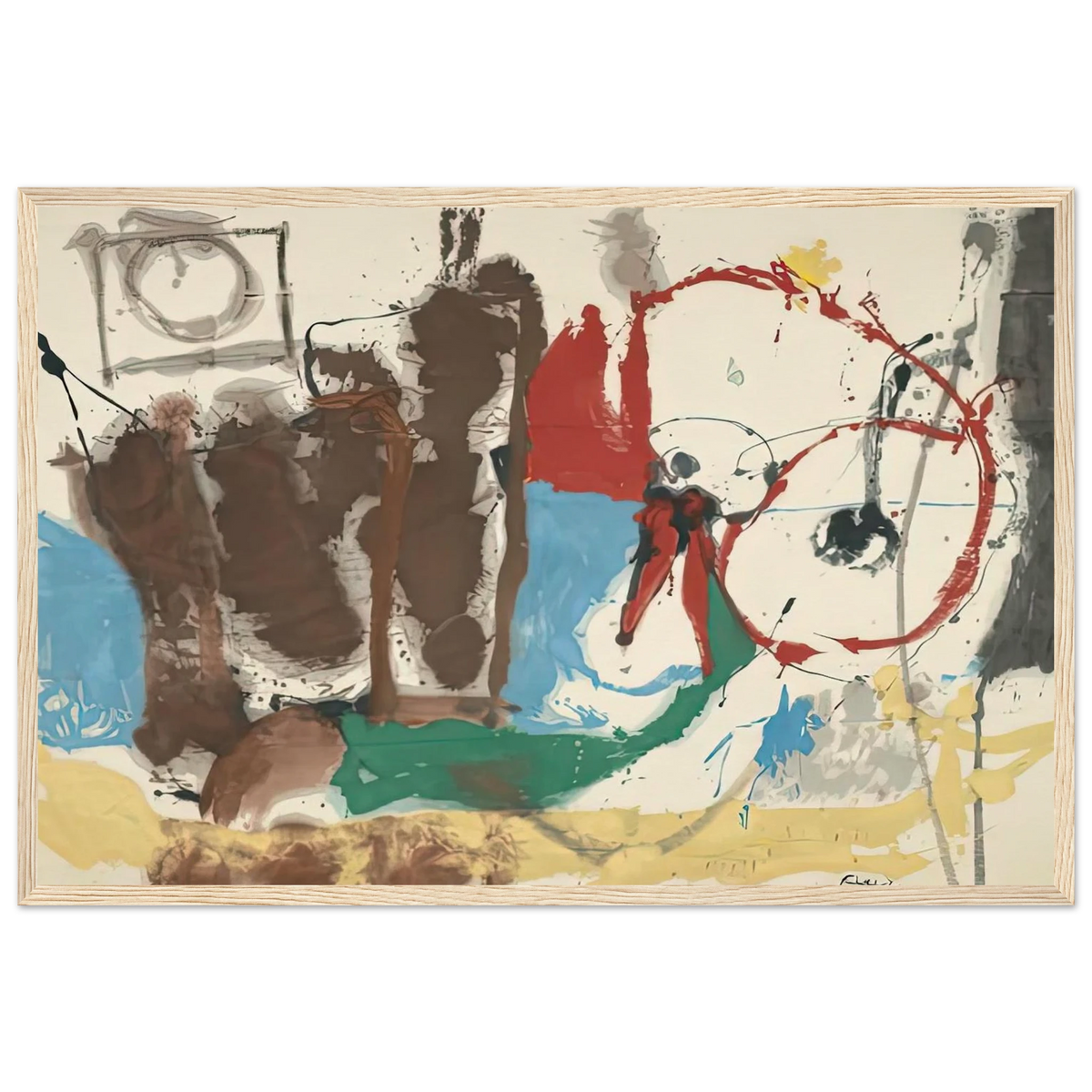 Mother Goose Melody, 1959- Framed Poster | Helen Frankenthaler Framed Prints Wall Art | Frankenthaler Helen