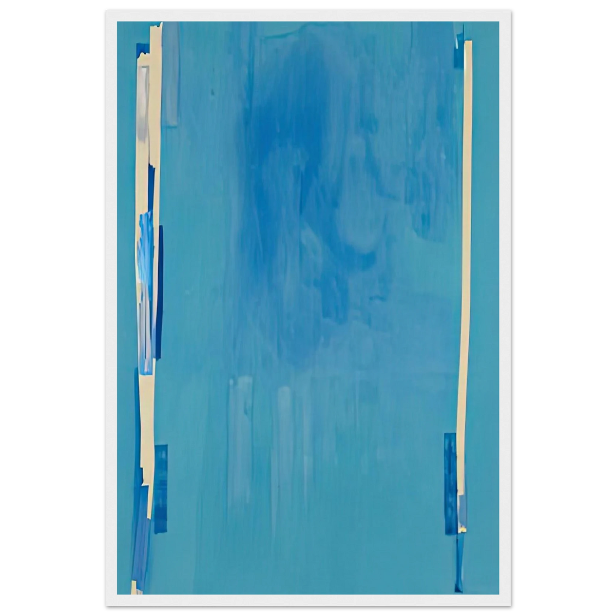 Blue Bellows, 1976- Framed Poster | Helen Frankenthaler Framed Prints Wall Art | Frankenthaler Helen