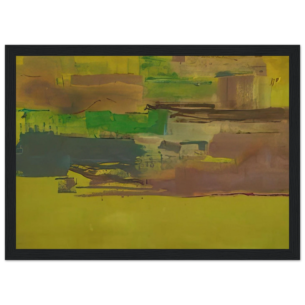 August Deep - 1978 Framed Poster | Helen Frankenthaler Framed Prints Wall Art | Frankenthaler Helen