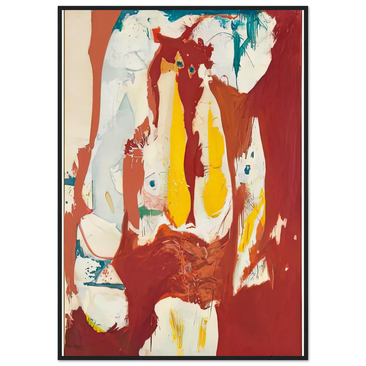The Red Sea, 1959- Framed Poster | Helen Frankenthaler Framed Prints Wall Art | Frankenthaler Helen