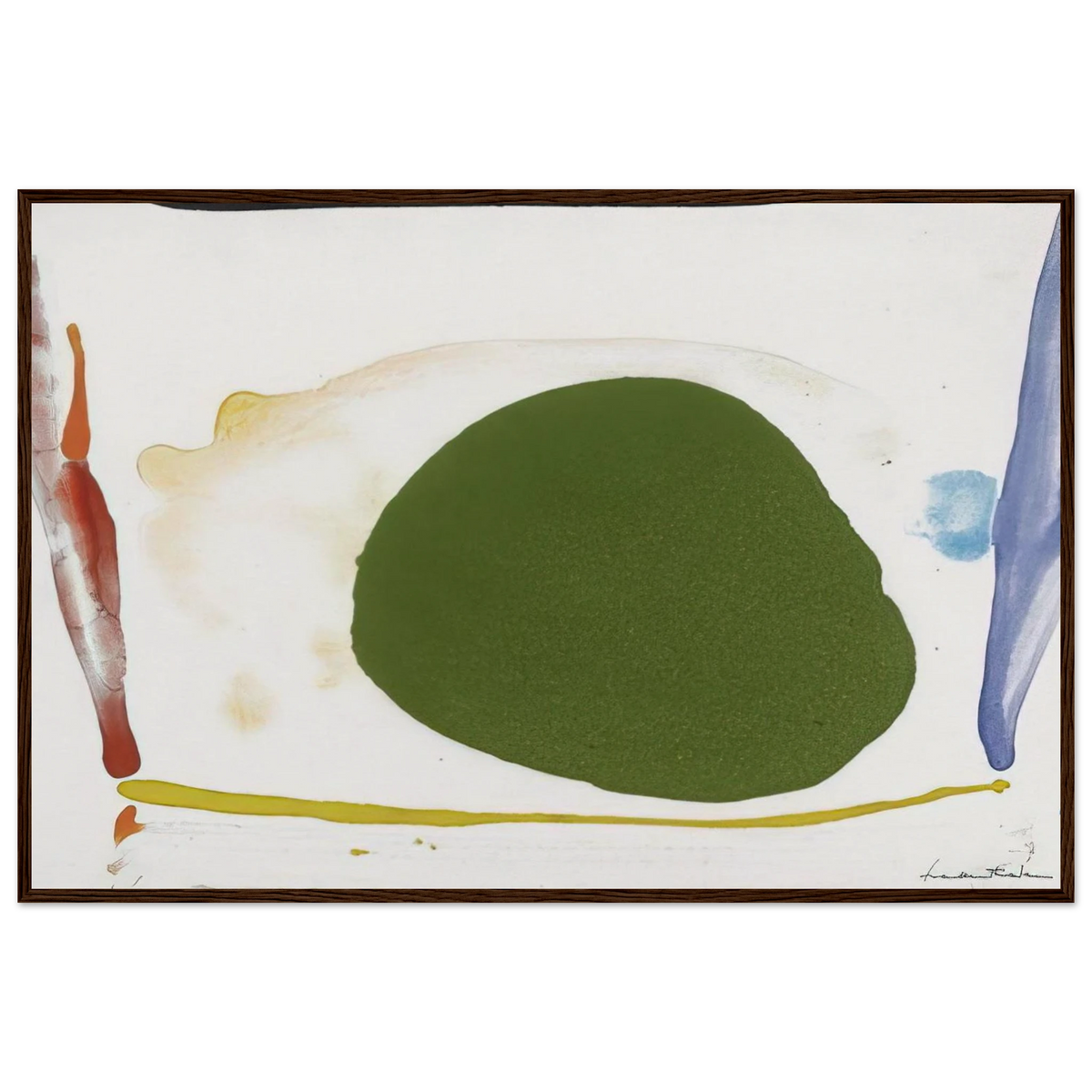 Thanksgiving Day - 1973 Framed Poster | Helen Frankenthaler Framed Prints Wall Art | Frankenthaler Helen