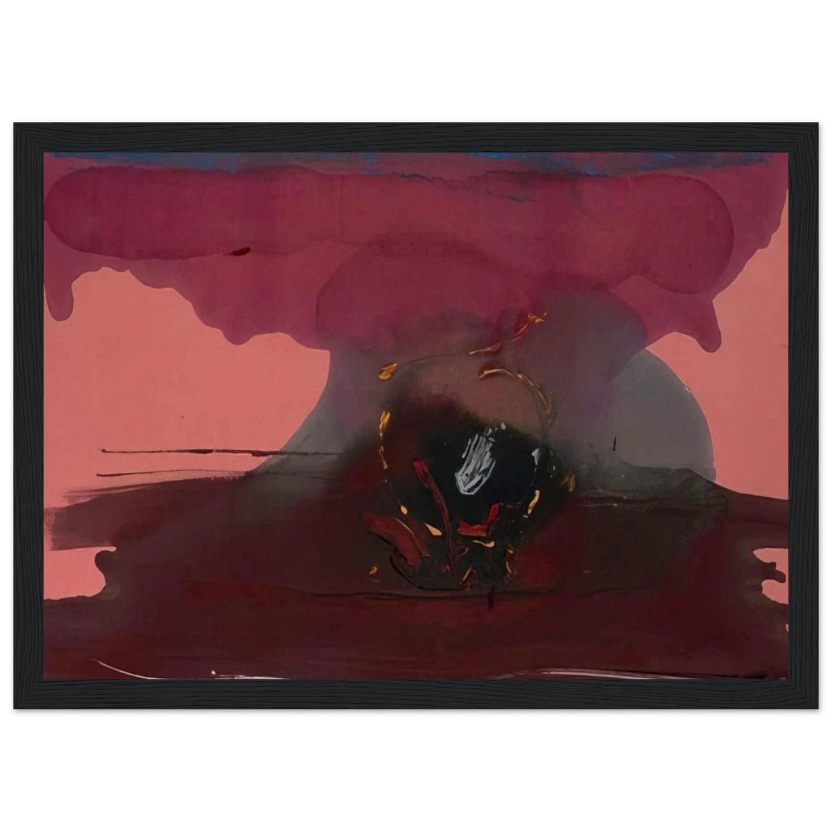 Harbinger - 1986 Framed Poster | Helen Frankenthaler Framed Prints Wall Art | Frankenthaler Helen