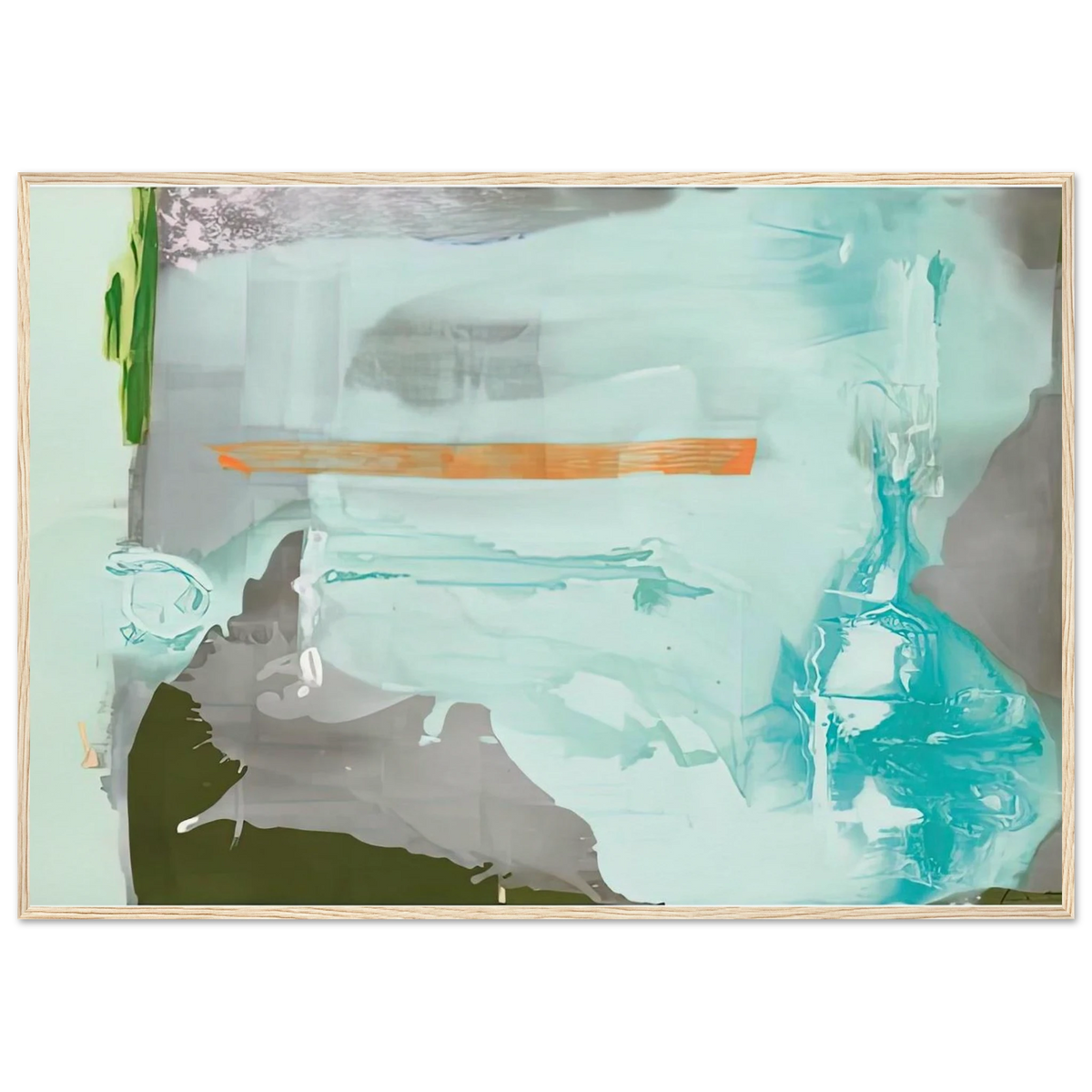 Poseidon, 1990- Framed Poster | Helen Frankenthaler Framed Prints Wall Art | Frankenthaler Helen