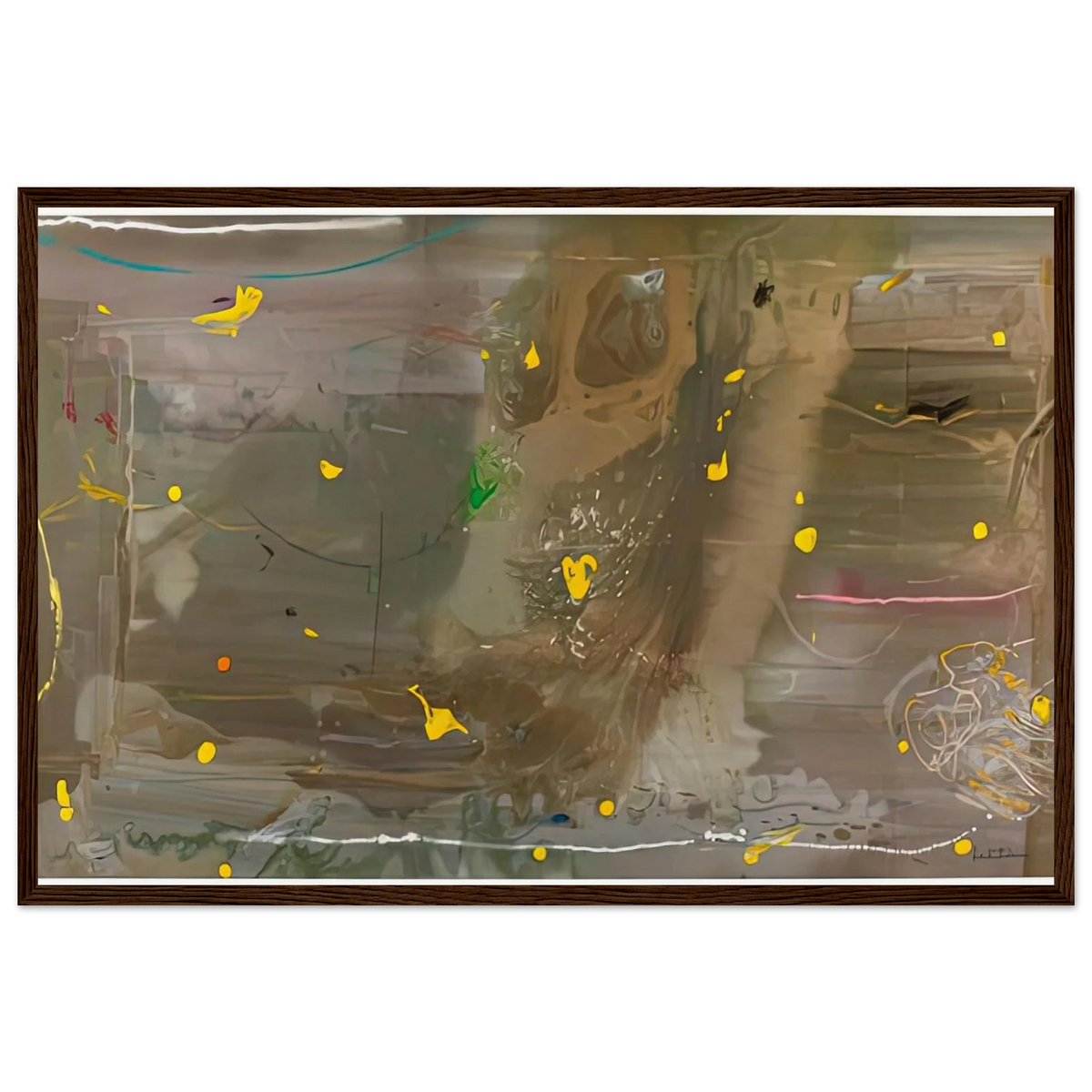 Halley’s Comet, 1985- Framed Poster | Helen Frankenthaler Framed Prints Wall Art | Frankenthaler Helen