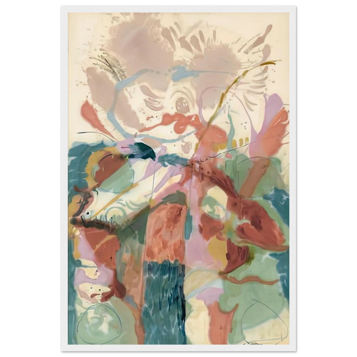 Jacob's Ladder, 1957- Framed Poster | Helen Frankenthaler Framed Prints Wall Art | Frankenthaler Helen