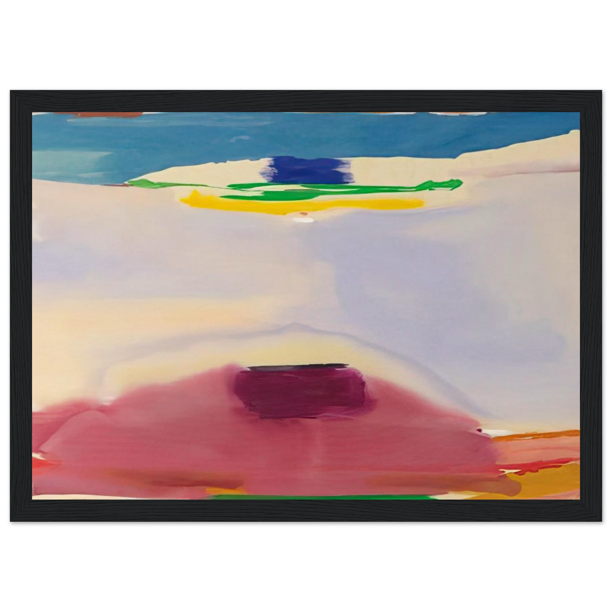 Leveling - 1973 Framed Poster | Helen Frankenthaler Framed Prints Wall Art | Frankenthaler Helen