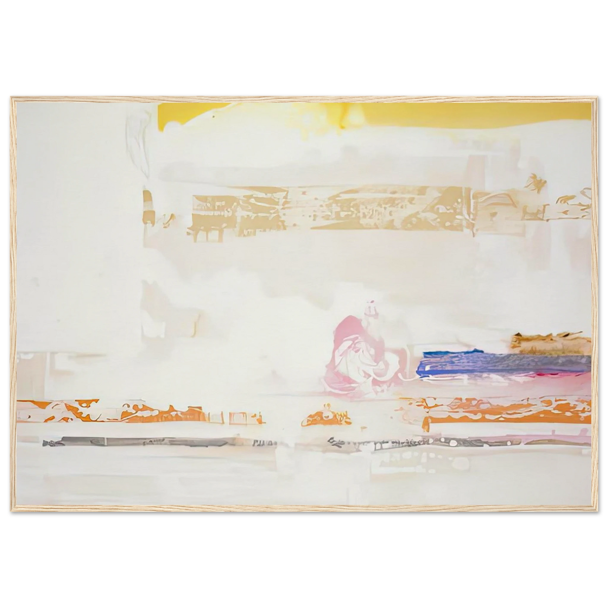 Snow Basin, 1990- Framed Poster | Helen Frankenthaler Framed Prints Wall Art | Frankenthaler Helen