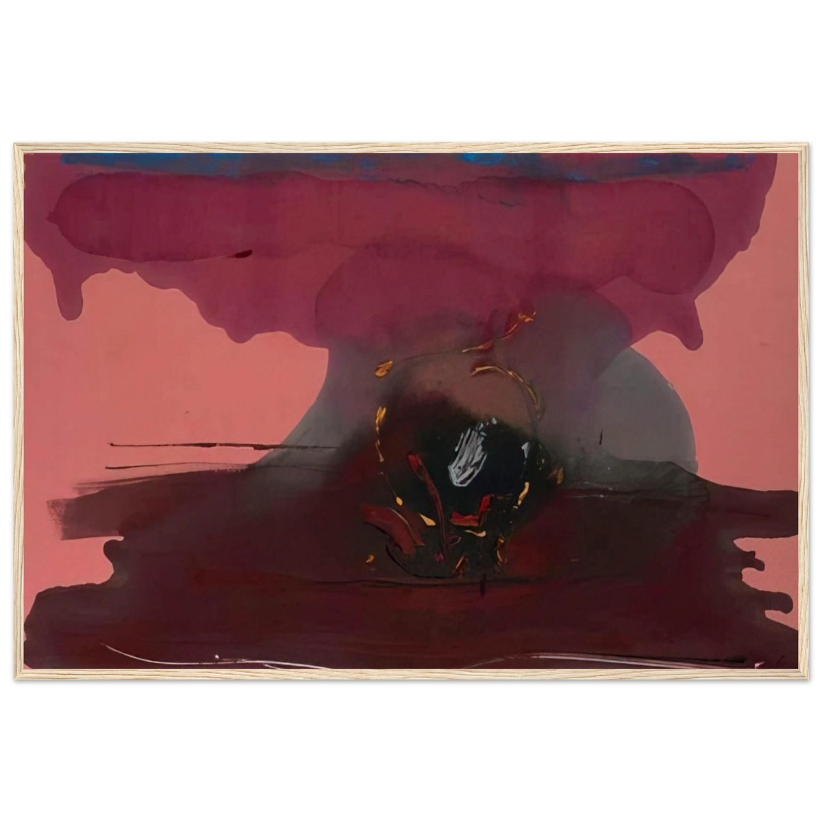 Harbinger - 1986 Framed Poster | Helen Frankenthaler Framed Prints Wall Art | Frankenthaler Helen