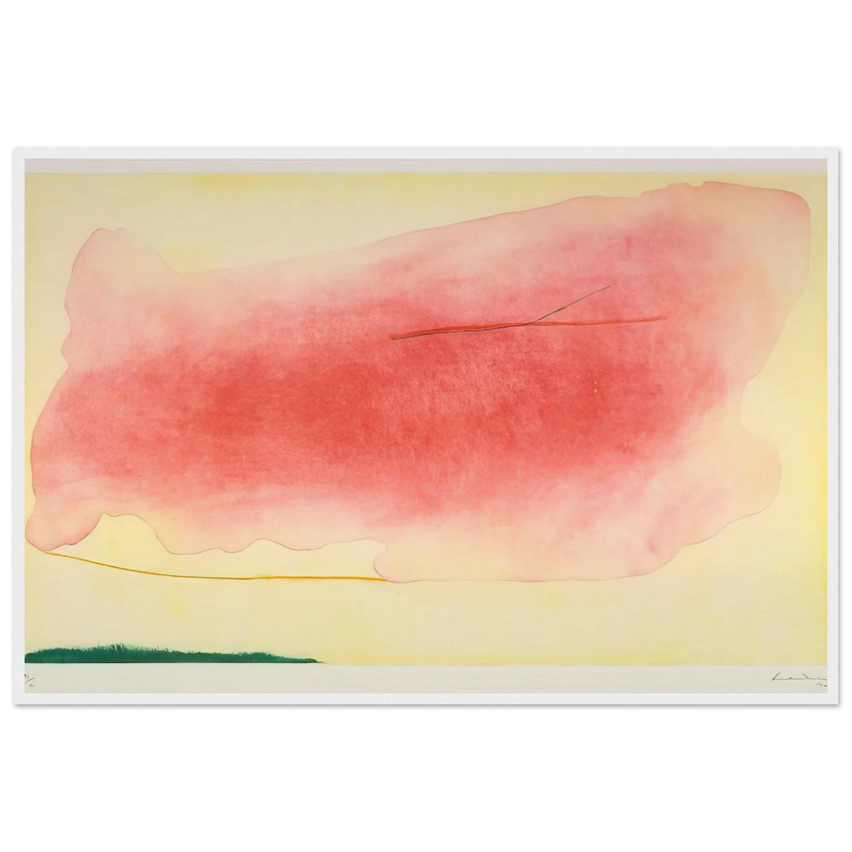 Nepenthe - 1972 Framed Poster | Helen Frankenthaler Framed Prints Wall Art | Frankenthaler Helen