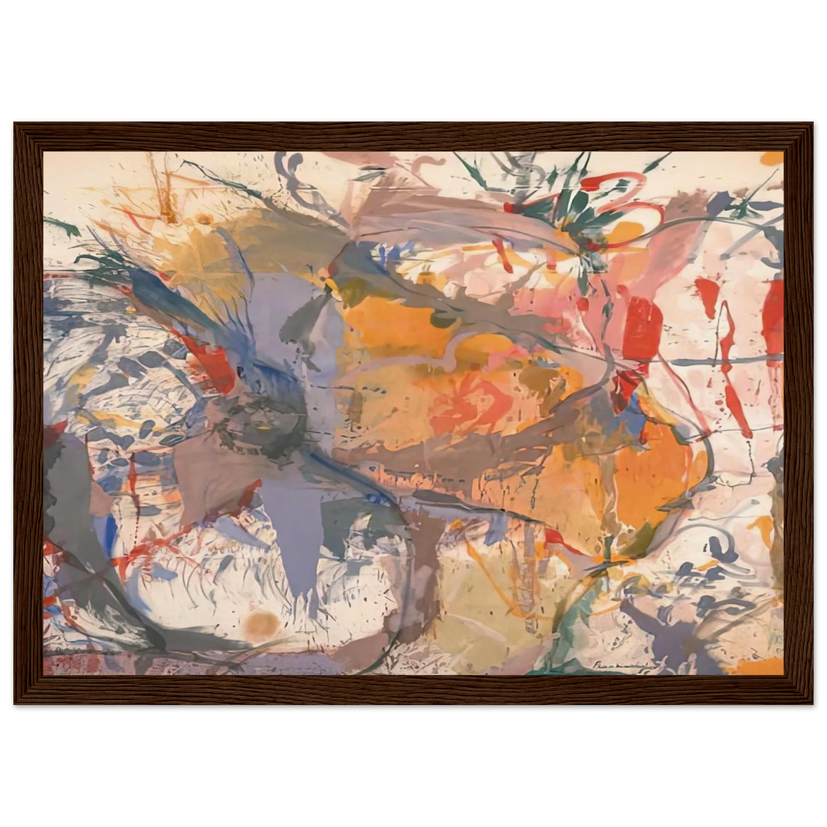 Before the Caves, 1958- Framed Poster | Helen Frankenthaler Framed Prints Wall Art | Frankenthaler Helen