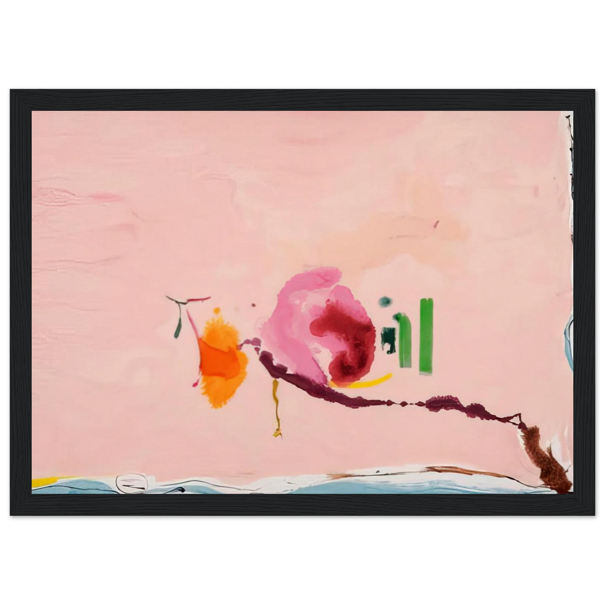 Flirt - 1995 Framed Poster | Helen Frankenthaler Framed Prints Wall Art | Frankenthaler Helen