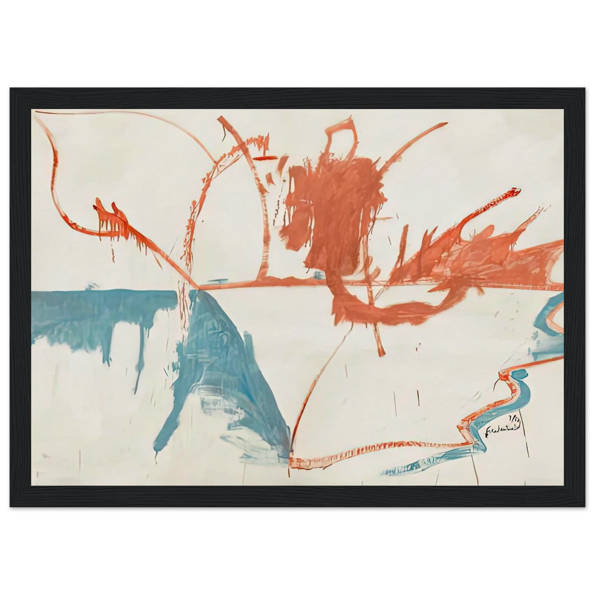 French Horizon, 1958- Framed Poster | Helen Frankenthaler Framed Prints Wall Art | Frankenthaler Helen