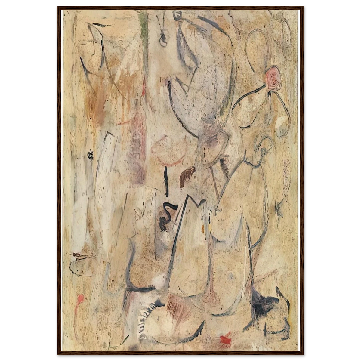 Beach, 1950- Framed Poster | Helen Frankenthaler Framed Prints Wall Art | Frankenthaler Helen