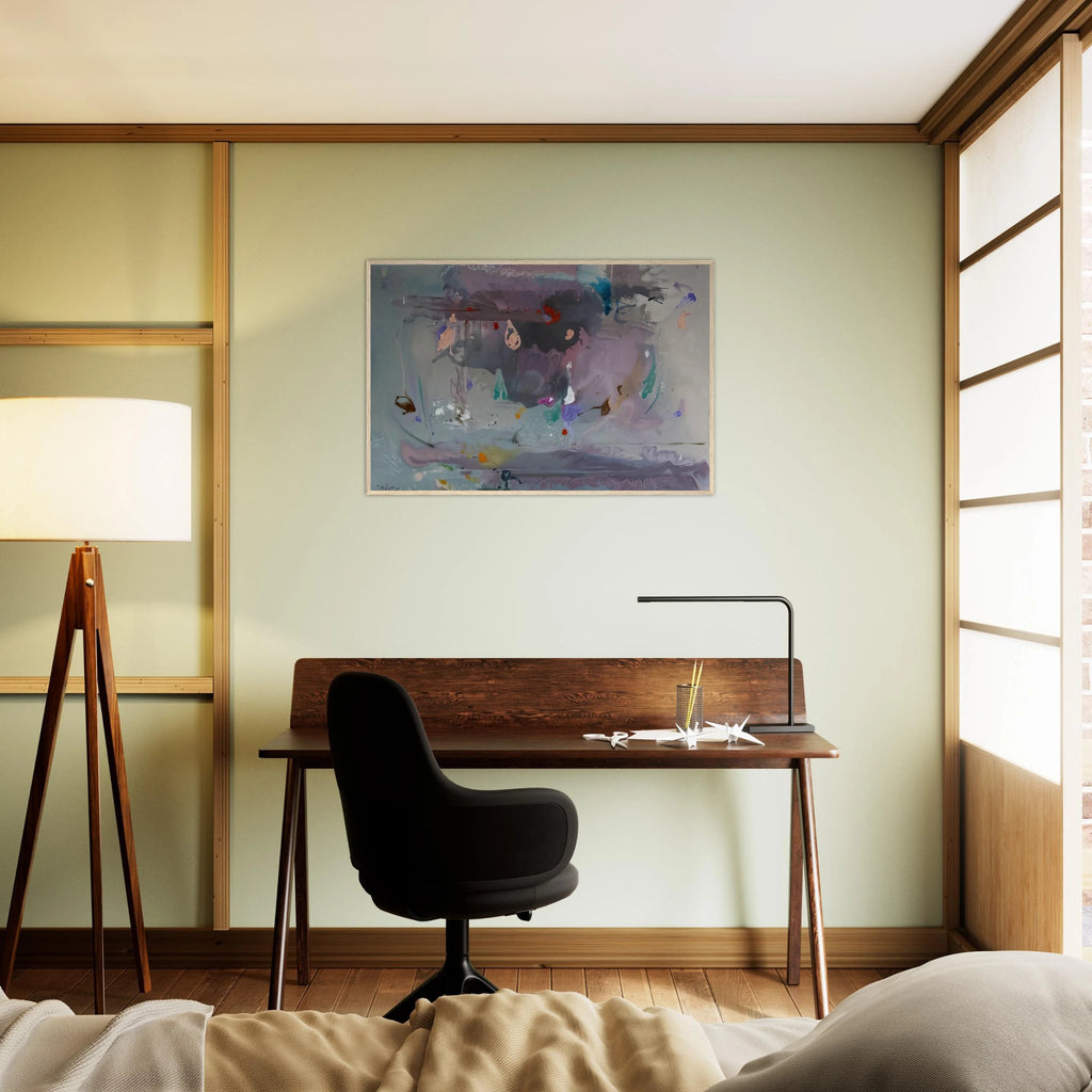 Grey Fireworks - 2000 Framed Poster | Helen Frankenthaler Framed Prints Wall Art | Frankenthaler Helen