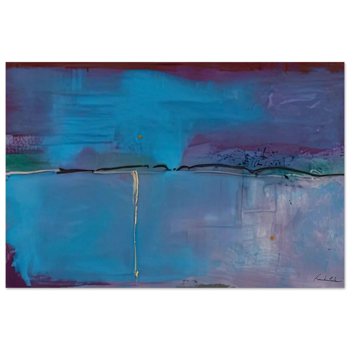 Zone Blue, 1994- Poster | Helen Frankenthaler Poster | Frankenthaler Helen