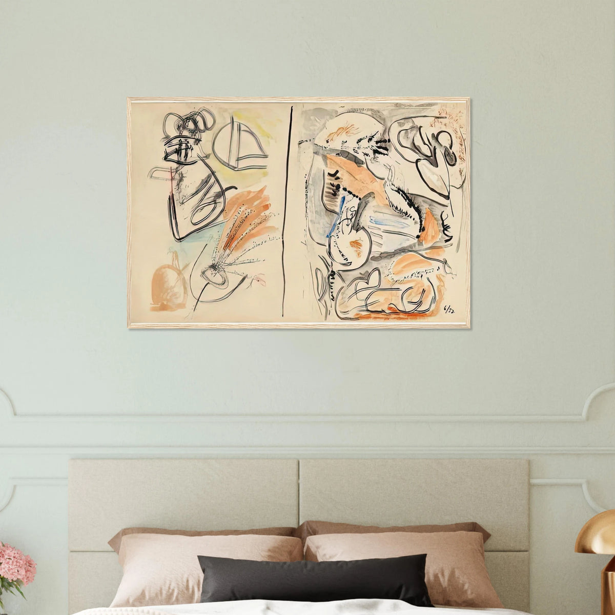 Window Shade No. 2, 1952- Framed Poster | Helen Frankenthaler Framed Prints Wall Art | Frankenthaler Helen