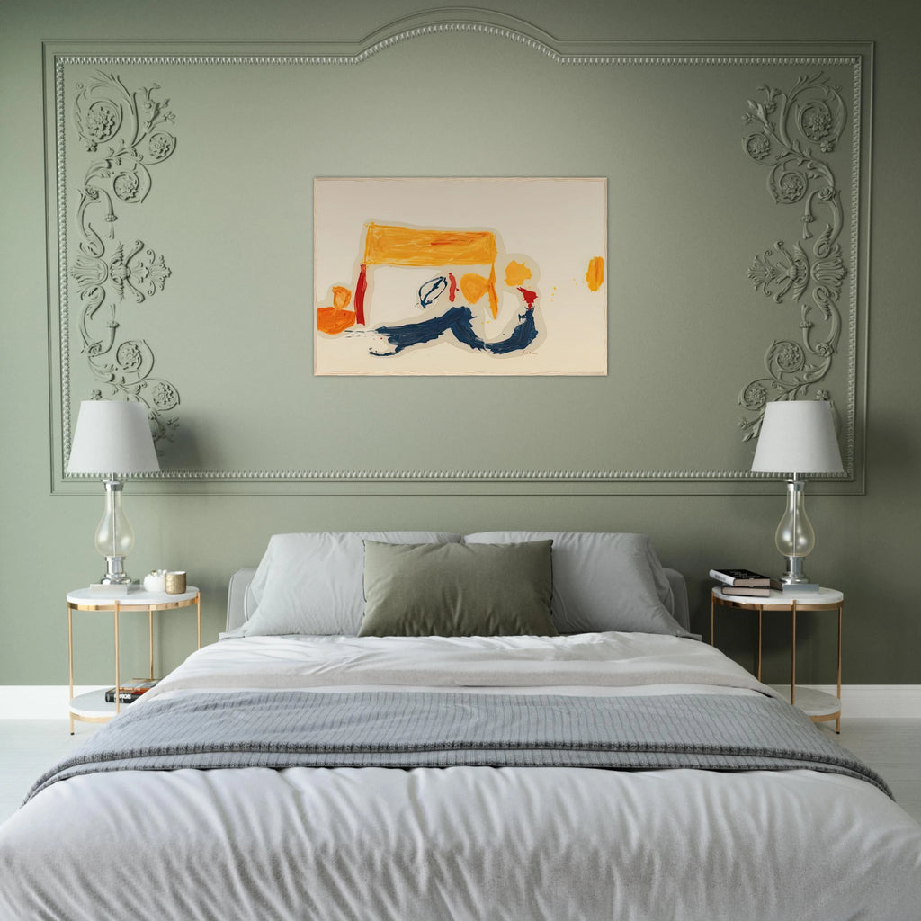 Yellow Games, 1962- Framed Poster | Helen Frankenthaler Framed Prints Wall Art | Frankenthaler Helen