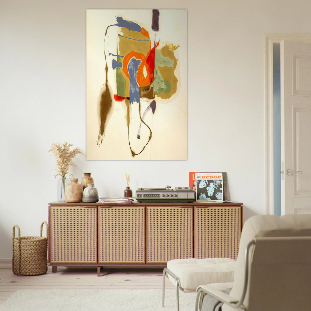 Blue Form in a Scene - 1961 Poster | Helen Frankenthaler Poster | Frankenthaler Helen