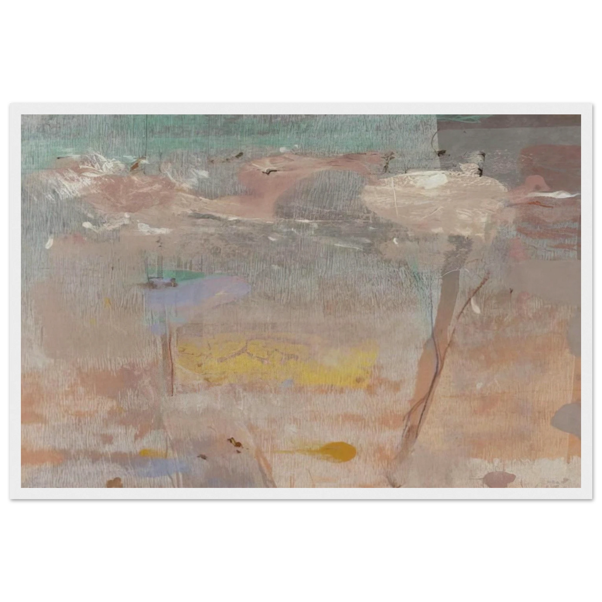 Monotype I - 1981 Framed Poster | Helen Frankenthaler Framed Prints Wall Art | Frankenthaler Helen