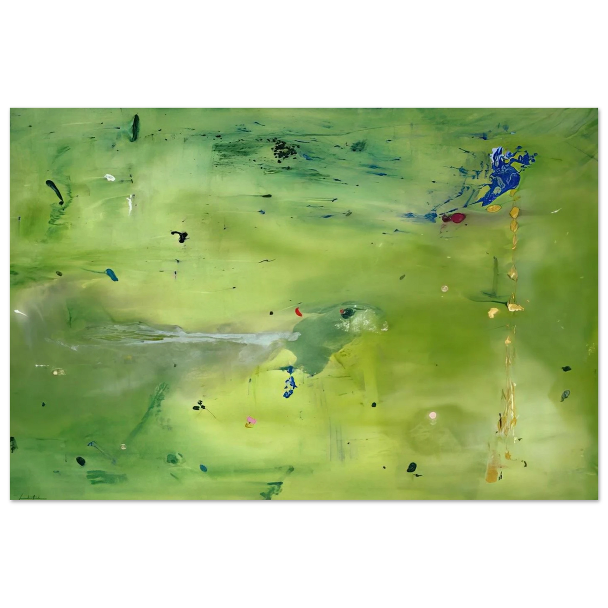 A Green Thought in a Green Shade - 1981 Poster | Helen Frankenthaler Poster | Frankenthaler Helen