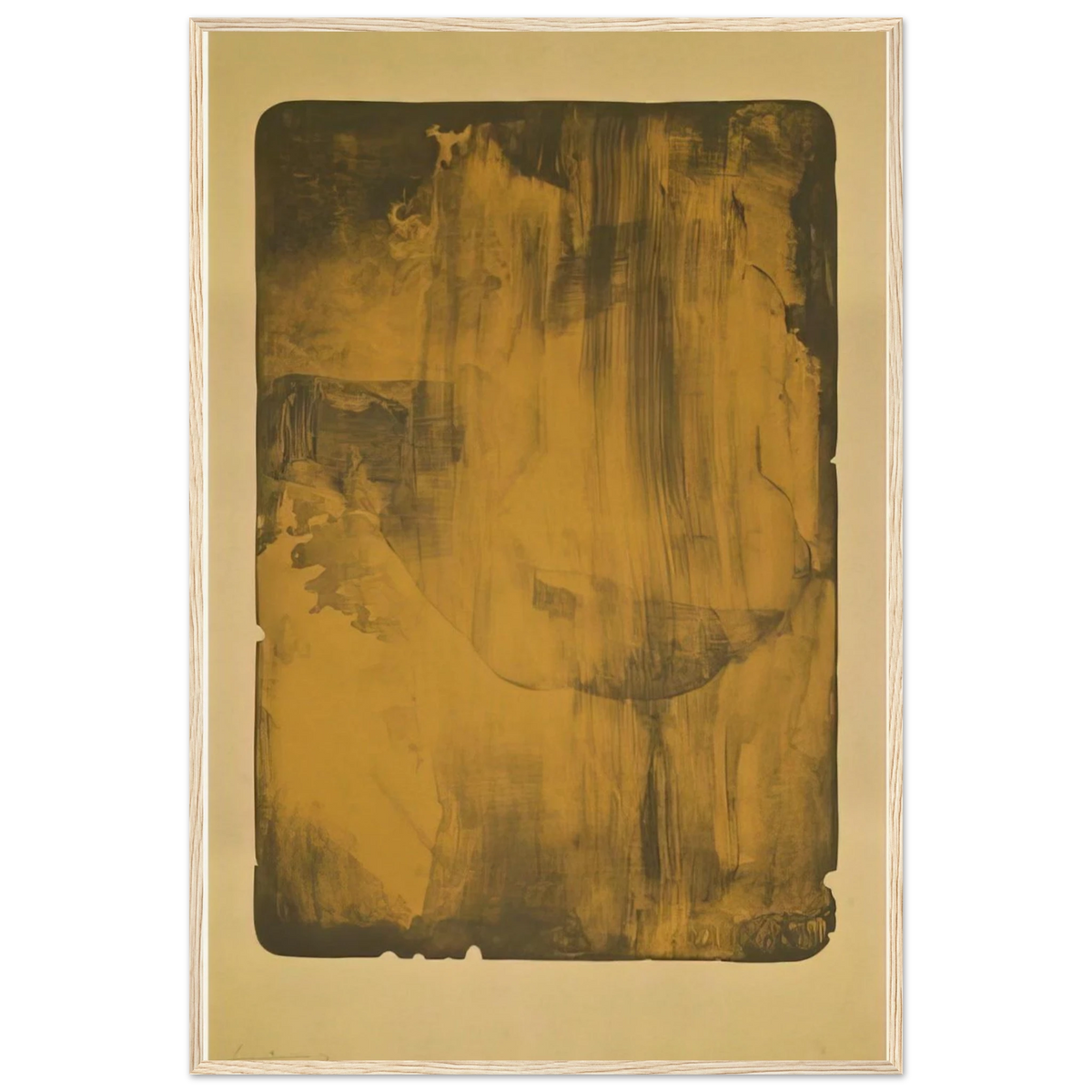 Bronze Smoke - 1978 Framed Poster | Helen Frankenthaler Framed Prints Wall Art | Frankenthaler Helen
