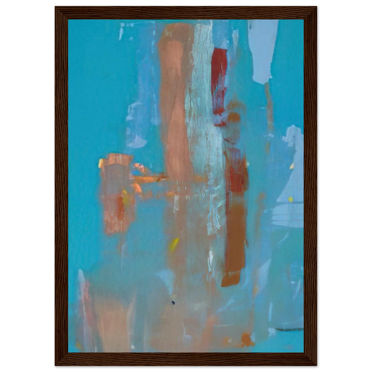 In on Blue - 1976 Framed Poster | Helen Frankenthaler Framed Prints Wall Art | Frankenthaler Helen