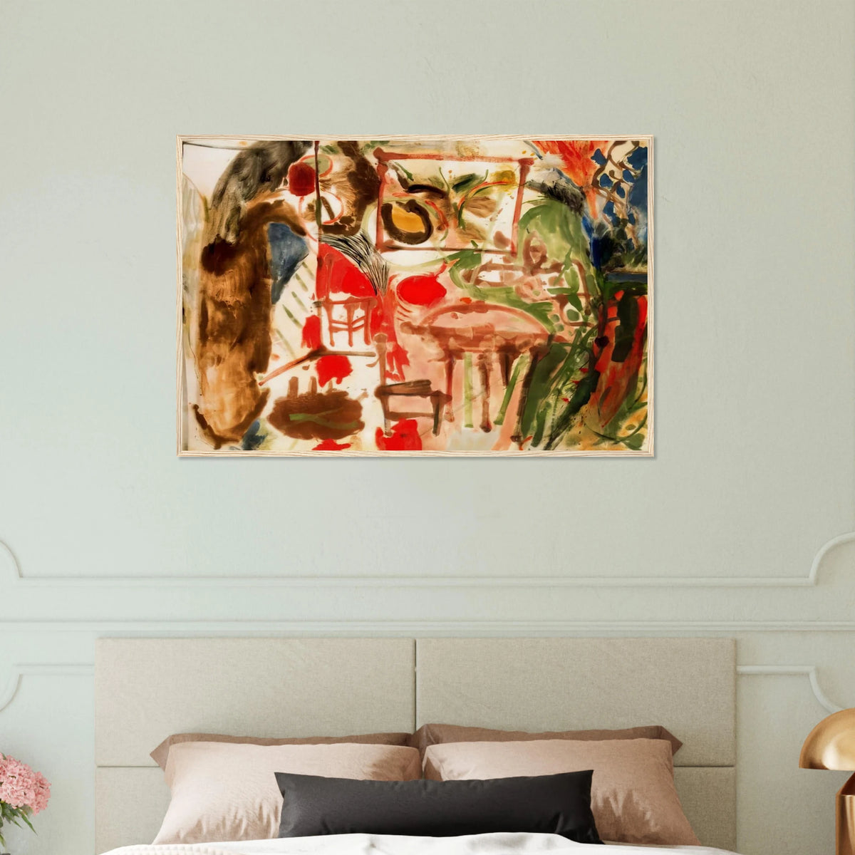 Interior - 1957 Framed Poster | Helen Frankenthaler Framed Prints Wall Art | Frankenthaler Helen