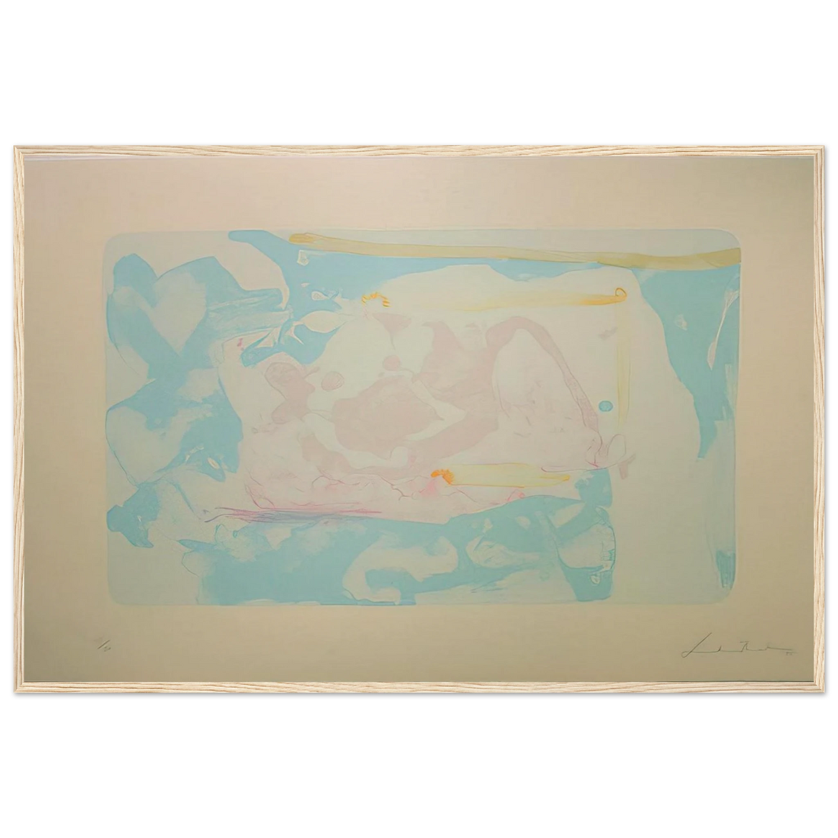 Reflections III - 1995 Framed Poster | Helen Frankenthaler Framed Prints Wall Art | Frankenthaler Helen